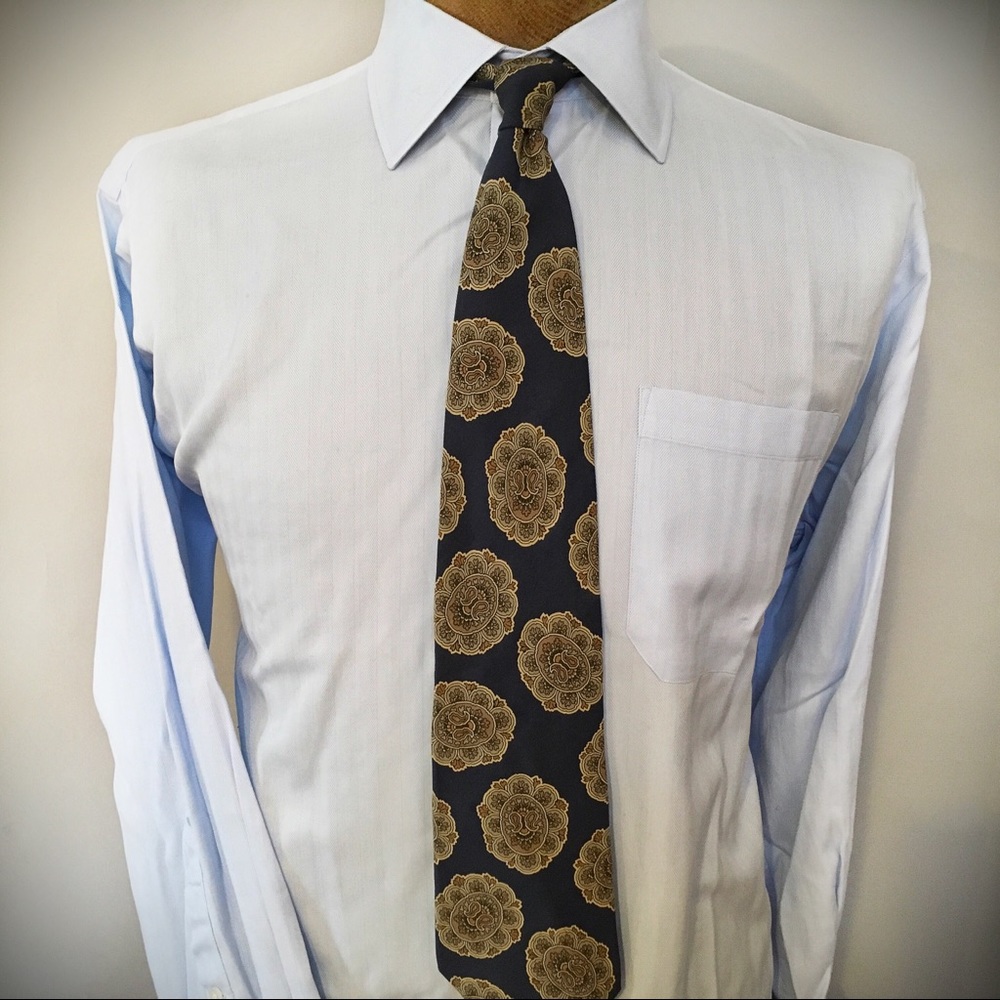John W Nordstrom Shirt Grey/Blue 16 1/2 34
